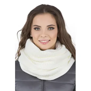 Vivisence Loop Damen für Winter Einheitsgröße - Warm Schal Frauen Klassisch winterschal Gemütlich für herbst Schlauchschal XXL Halsbedeckung - Ecru - Beige