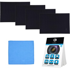 Mikrofasertuch Reinigungsset für die Abdeckung - Kompatibel mit Apple MacBook Pro (15-16") - 4X Tastatureinlagetuch, doppelseitiges Tuch und Objektivreinigungstuch-Broschüre aus Papier