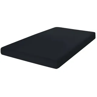 Primera Spannbettlaken Jersey-Elasthan 140 x 200 - 160 x 220 cm schwarz