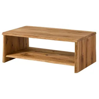 MASSIVMOEBEL24.DE Couchtisch Wildeiche 120x70x45 natur geölt PURE OAK #308 - Braun