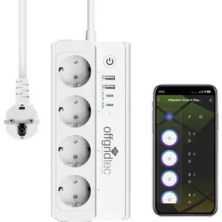 Offgridtec Steckdosenleiste 1,5 m Weiß 1 St.