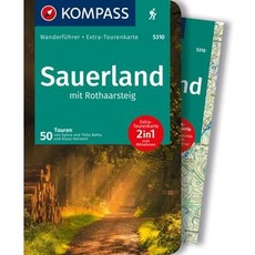 KOMPASS Wanderführer Sauerland mit Rothaarsteig, 50 Touren mit Extra-Tourenkarte