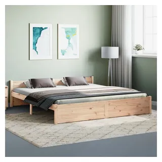 vidaXL Massivholzbett 180x200 cm