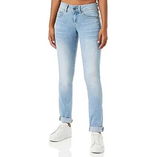G-Star für Damen. D02153-8968-8436 Jeans Midge Saddle Mid Straight (28/34), Blau, Lässig, Baumwolle, Denim