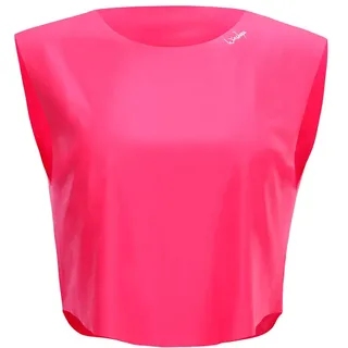 Winshape Damen Functional Light Cropped Top Aet115 T-Shirt, Neon-pink, L