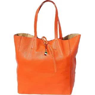 FLORENCE Echtleder Damen orange Shopper Leder OTF155O