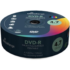 Bild von DVD-R 4.7GB 16x 25er Spindel bedruckbar (MR407)