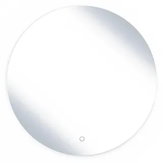 Runder LED Spiegel 80x80 cm mit integrierter Hintergrundbeleuchtung und MDF-Rahmen