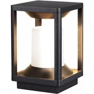 Budbuddy 20W LED Gartenleuchten mit Strom Wegeleuchten außen pollerleuchte außen Quadratische Gartenlampe Gartenstrahler außen Schwarz gartenbeleuchtung mit strom IP65,Garten Beleuchtungen mit E27