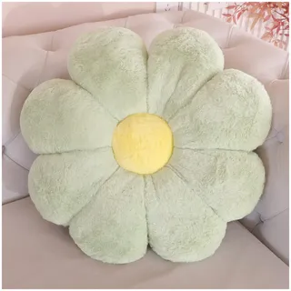 YILANLAN Schöne Blumenmatte Bodenmatte aus Plüsch Sitzkissen Dekokissen Sofakissen (60 x 60 cm, Green Yellow)