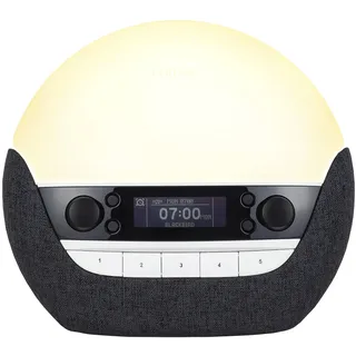 Lumie Bodyclock Luxe 750DAB - Lichtwecker, DAB-Radio, Bluetooth Lautsprecher & Wenig Blaulicht für Schlafenszeit