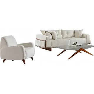 Sofagarnitur Wohnlandschaft Sofa-Set Sessel Wohnzimmergarnitur Polstergarnitur