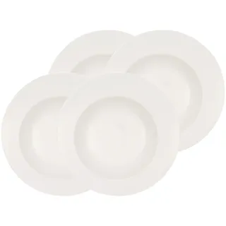 Villeroy & Boch Pastateller »Pastateller Flow ø 30 cm 4er Set weiß«, weiß