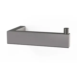 Zack Toilettenpapierhalter Linea Edelstahl graphite für Wandmontage