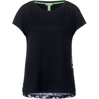 STREET ONE Damen A318135 Bedrucktes T-Shirt, Grand Blue, 40