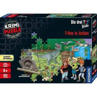 Kosmos Krimipuzzle Die drei ??? Kids T-Rex in Action