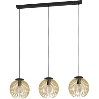 EGLO Venezuela 3-flg. 23,5 cm rund schwarz gold