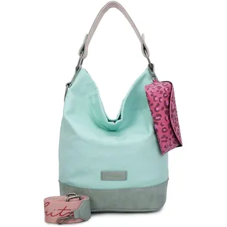 Fritzi aus Preußen Izzy07 Olga Hobo Bag Canvas Lime/Mint