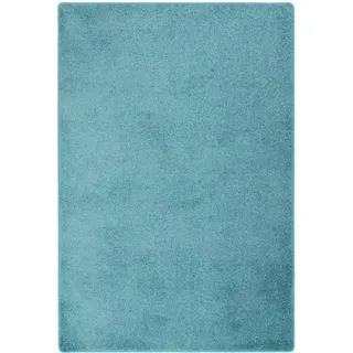 Snapstyle Cottage Hochflorteppich 140 x 200 cm Blau/Petrol