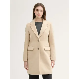 Tom Tailor 1042882 Fitted Mantel Light Camel Melange 2XL