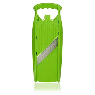 Börner Gemüseschneider Welle-Waffel PowerLine - BPA frei Wellenschneider Waffelschneider Gemüseschneider Gemüsehobel, Farbe:Weiß - Weiß
