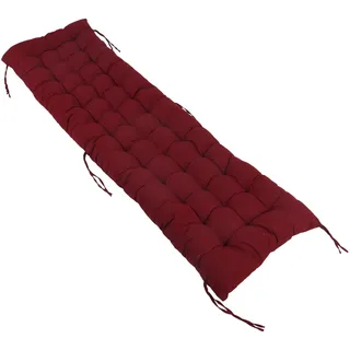 Relaxdays Bankauflage 180 x 50 x 8 cm rot 2 St.