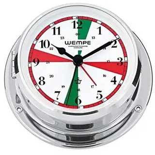 Wempe - CW070001 - Yachtuhr - 110mm - Messing - mit Wecker und Funksektoren - SKIFF