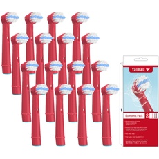 YanBan 16 Stück Kinder-Zahnbürstenköpfe für Oral B Kinder Ersatz Bürstenköpfe für Braun Elektrische wiederaufladbare Zahnbürste kompatibel Sensitive Clean, Professional Care, Advanced Power, Floss