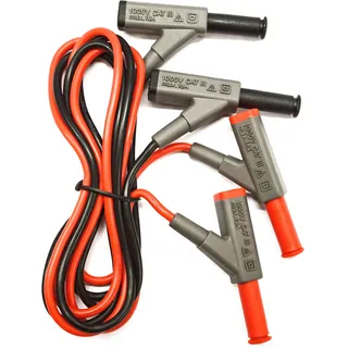 Peaktech 7025 - Messleitungen Multimeter 4mm Bananenstecker CAT III 1000V | Laborleitung für Multimeter und Labornetzteile - Messleitung mit Bananenstecker - für Elektriker und Werkstatt