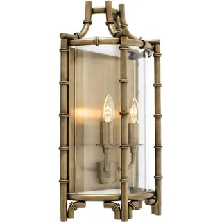 Casa Padrino Luxus Wandleuchte Antik Messing 30,5 x 15 x H. 52,5 cm - Limited Edition