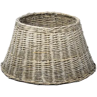 The Christmas Workshop 70259 Weihnachtsbaumdecke / 50cm Durchmesser unten, 33cm Durchmesser Oben / 28cm hoch/Stilvoll glitzernd Esche Natur Weide