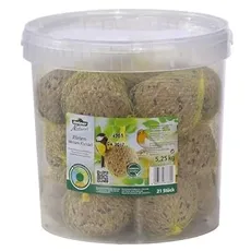 Dehner Natura Premium Riesen Meisenknödel mit Netz, ganzjähriges Wildvogelfutter proteinreich / energiereich, hochwertiges Vogelfutter für Wildvögel, 21 Stück je 250 g (5.25 kg)