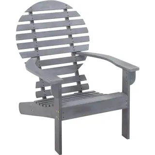 vidaXL Adirondack-Stuhl Massivholz Akazie Grau - Grau