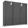 Schwebetürenschrank OTELI 211 x 214 x 68 cm Grau