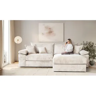 OTTO home Eckcouch Polyester 3-Sitzer Beige