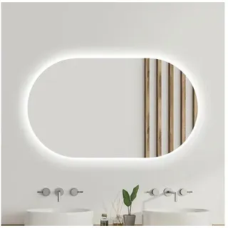 LED-Lichtspiegel Amirro Ambiente Oval 120x70 cm