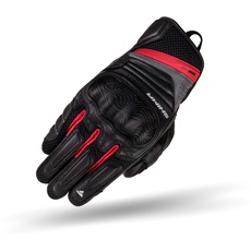 Bild RUSH Motorrad Handschuhe schwarz-rot, Größe S)