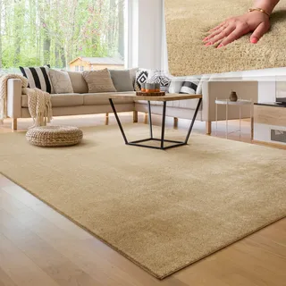 Paco Home Cadiz 630 Kurzflorteppich 240 x 340 cm beige