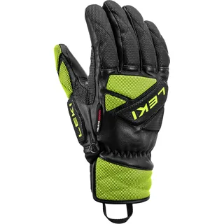 Leki Worldcup Race Venom DH 3D Skihandschuhe Black/Ice Lemon 10
