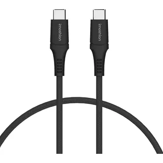 imoshion Braided USB-C-zu-USB-C Kabel- 2 Meter - Schwarz - Schwarz