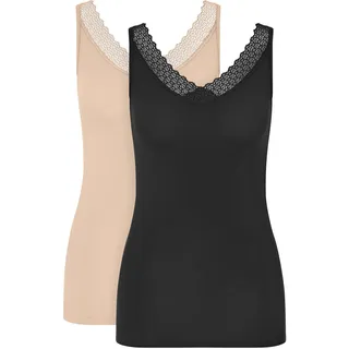 Triumph BH-Hemd »Feel of Modal Tank Top 2P«, sehr weich, schwarz