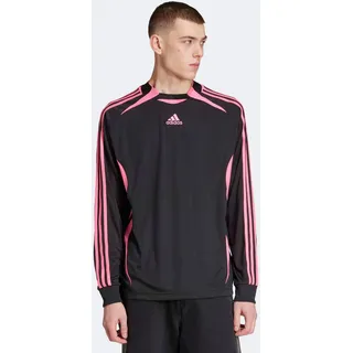 T-Shirt ADIDAS ORIGINALS "TEAMGEIST ADICOLOR LONGSLEEVE", Herren, Gr. XXL, pink (schwarz, lucid pink), Obermaterial: 100% Polyester, Rundhals, Shirts T-Shirt, langärmlig, sportliches Design, mit energiegeladenen Grafiken