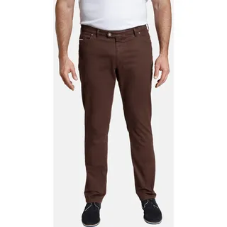 Stretch-Hose CHARLES COLBY "Tiefbundhose BARON LESLIE", Herren, Gr. 60, N-Gr, rot (dunkelrot bedruckt), Obermaterial: 97% Baumwolle CO. 3% Elasthan EL., Hosen Stretch-Hose