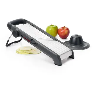 Oxo Good Grips Profi Obst- und Gemüsehobel 2.0 mit Klingen aus japanischem Edelstahl, grau