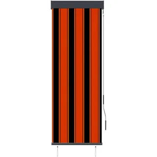 vidaXL Außenrollo 60 x 250 cm Orange und Braun - Orange