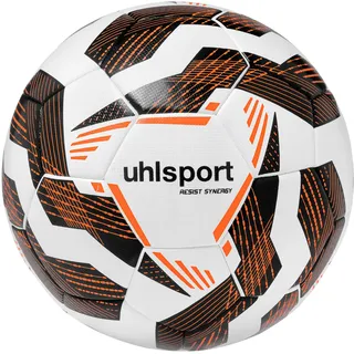 Uhlsport Resist Synergy (Sz. 4-5) Kunstrasenball - Weinrot / Schwarz / Neonorange - Weiß
