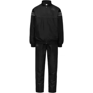 Kappa - Trainingsanzug, Herren, schwarz, Polyester, sportlich. Logo Gronati, Größe: XS