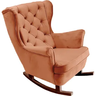 DomoHome Relaxsessel Armlehnensessel Armlehnen Fernsehsessel Loungesessel Polstersessel Couchsessel Armsessel Chair Wohnzimmersessel Ohrensessel | 102x81x95cm | Orange_29823 - Orange