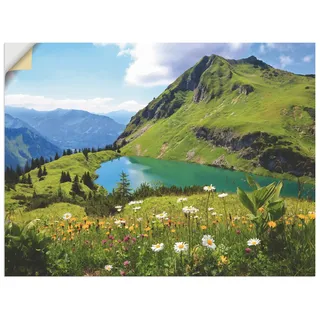 Artland Wandbild »Seealpsee«, Berge, (1 St.), als Leinwandbild, Poster, Wandaufkleber in verschied. Größen, grün