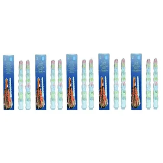 Hillfield® 10 Tropfkerzen Bunt Partykerzen Spitzkerzen Dekokerzen 30 cm Brenndauer 4-6 Stunden